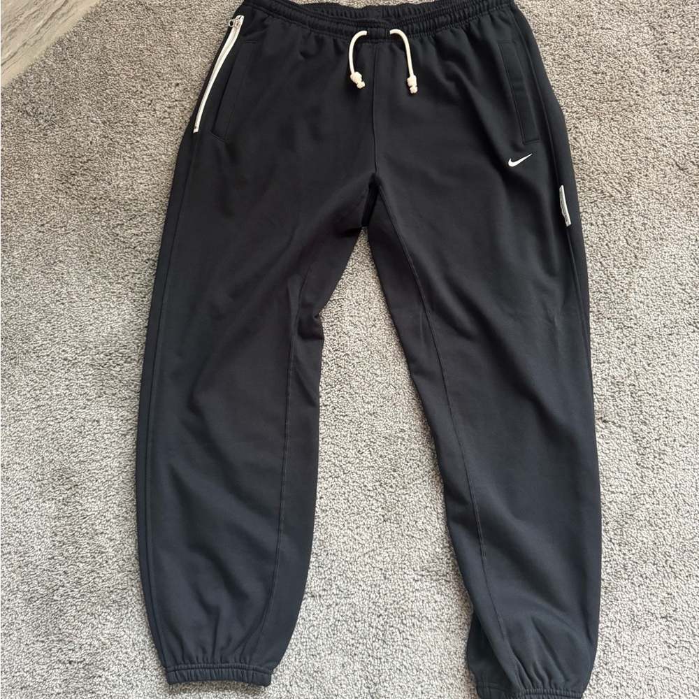 NWT Nike Black Dri-Fit Sweat Pants with White Accents